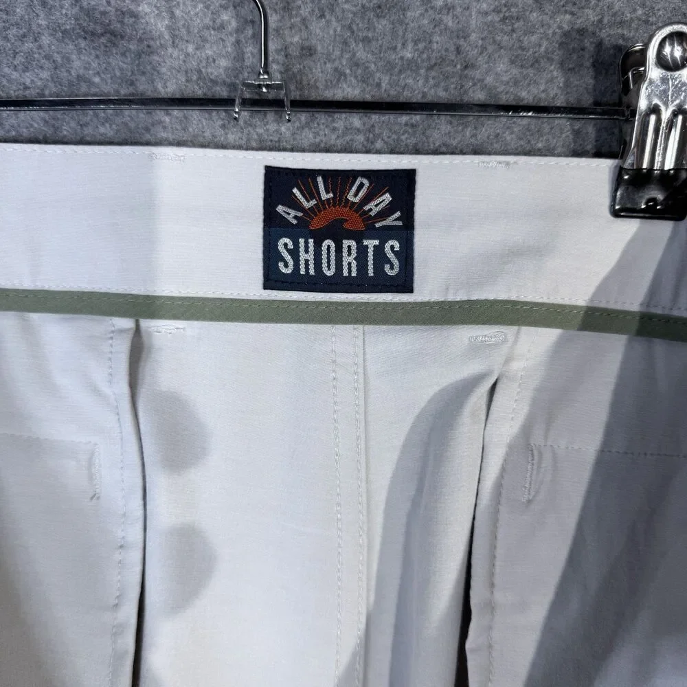 Faherty All Day Shorts Men's Light Gray‎ Casual Shorts Size 36